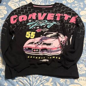 Hybrid Apparel Black Graphic Sweatshirt